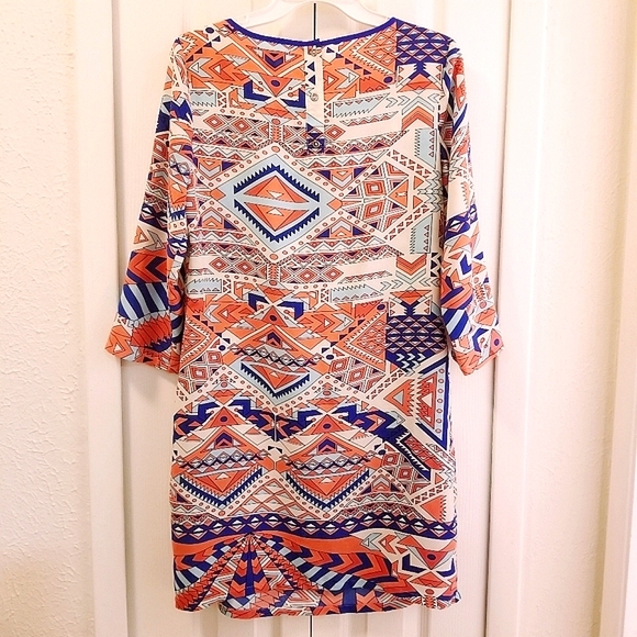 Mod Abstract Dress, - Picture 7 of 14